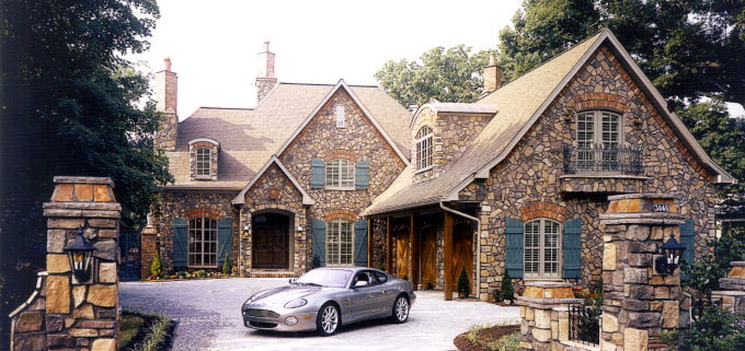 This is an image of a house that Custom Stone Works has done work on